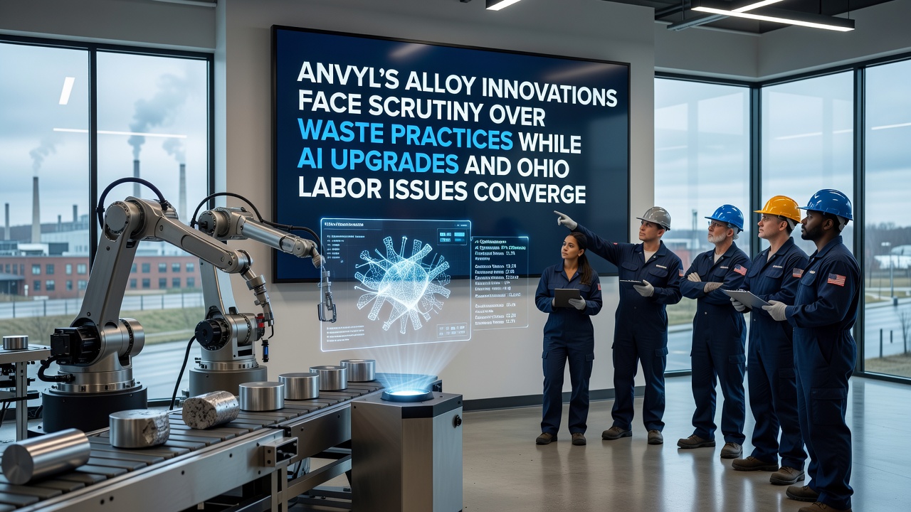 Anvyl Alloy Developments Draw Regulatory Attention Over Disposal Methods as Automation Investments and Regional Hiring Patterns Shift